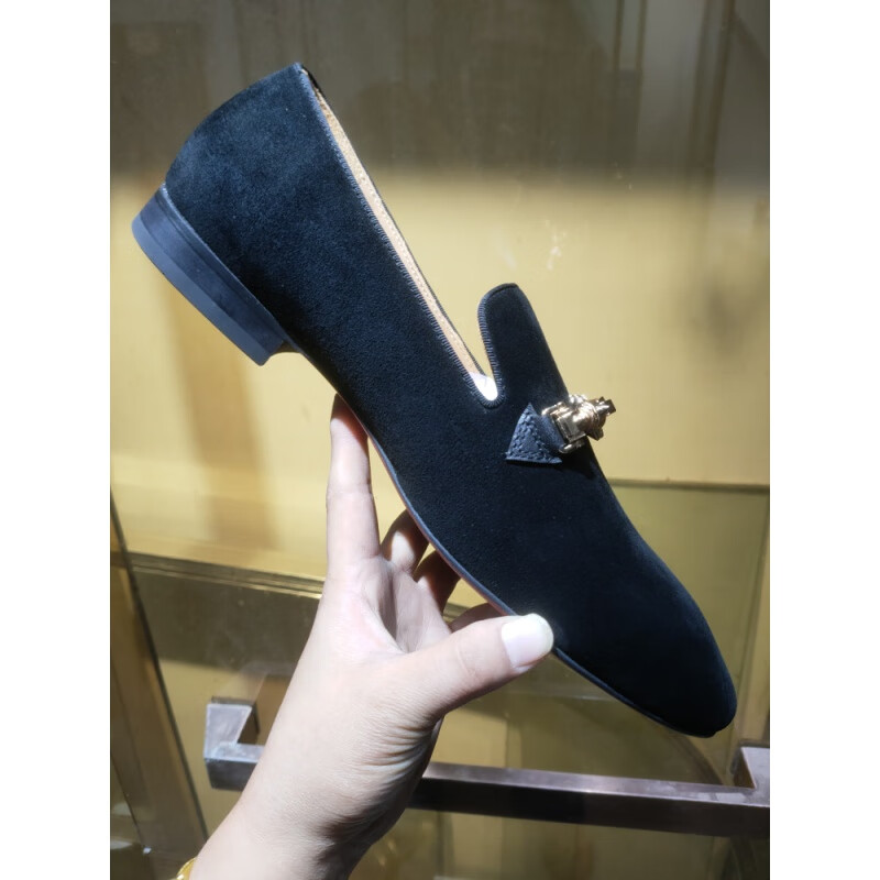 斐利汐迪韩版轻奢 cl低帮男鞋头层皮红底单鞋休闲运动板鞋时尚潮流