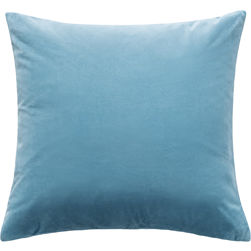 京东京造 棉花糖抱枕 水晶超柔沙发床头客厅办公室腰靠枕垫 蓝色45x45cm