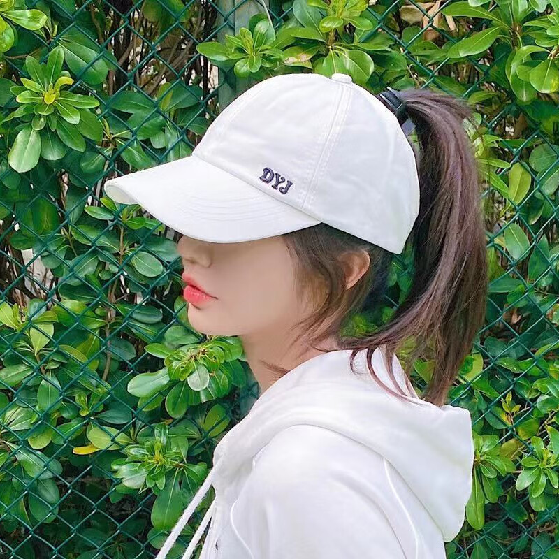 可以扎马尾的帽子女款四季可戴的棒球帽女款户外休闲运动跑步防晒遮阳