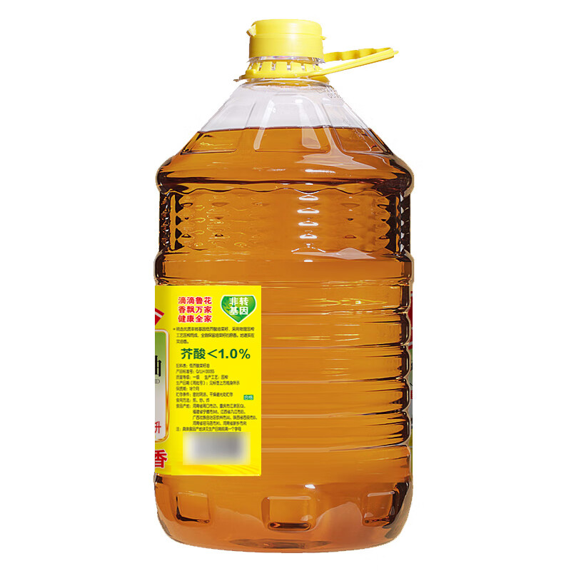 鲁花 食用油 低芥酸特香菜籽油 6.18L   物理压榨