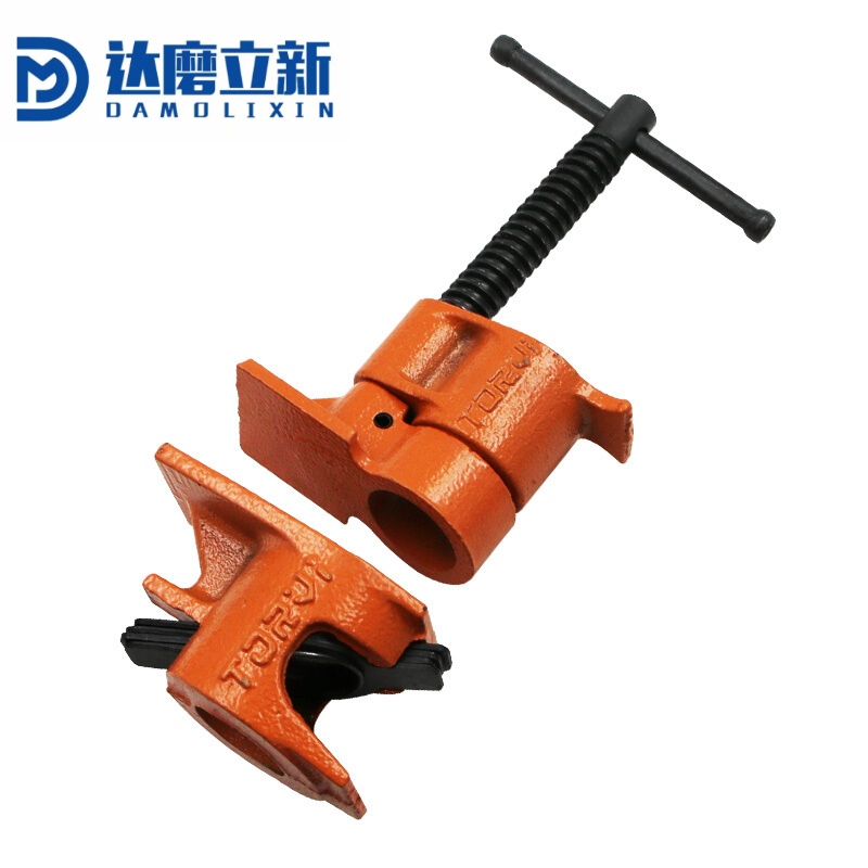 记工管夹钳 f夹g字夹木工管子夹 水管夹木工夹具木工拼板钢管夹器 6分