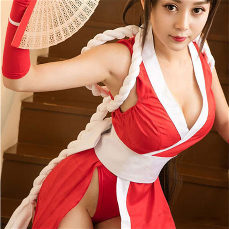 药房直售 不知火舞cosplay女王者荣耀服装古风服拳皇套装 衣服 腰 0