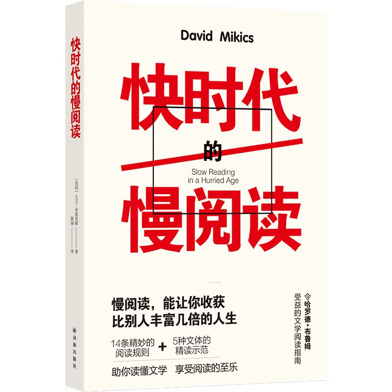 名家文学讲坛：快时代的慢阅读 [美国]大卫·米基克斯