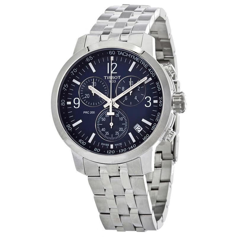 天梭(tissot) 瑞士手表 2021新品prc200系列时尚休闲钢带石英男士腕表
