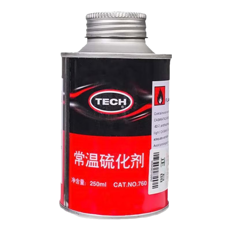 泰克泰克補(bǔ)胎膠水760常溫硫化劑修胎膠真空胎冷補(bǔ)膠水補(bǔ)胎液775卡車胎 760常溫硫化劑（250ML/瓶）
