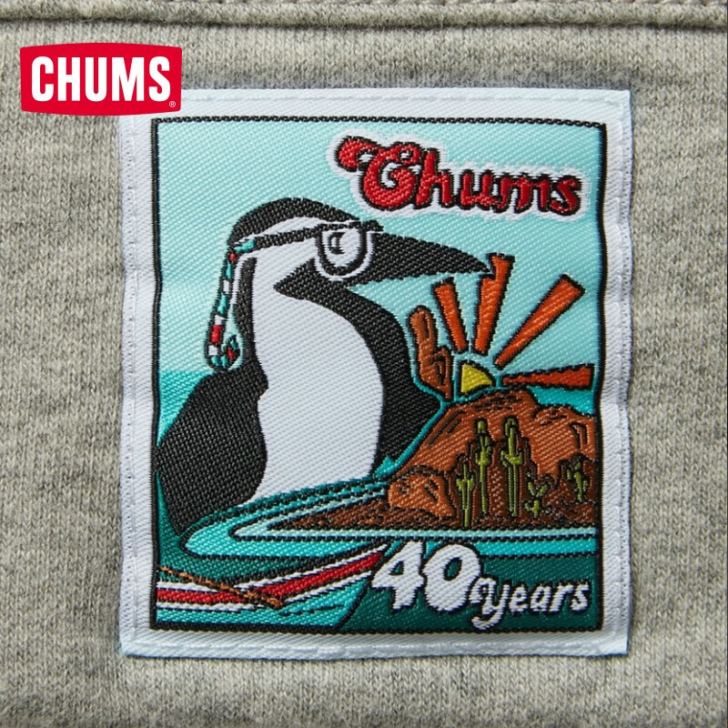 CHUMS洽洽鸟40周年户外秋冬加厚保暖时尚运动休闲卫衣帽衫CH00-1410 灰色G005 M