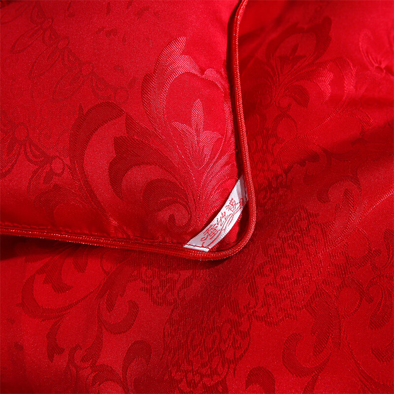 水星系列家纺正品A类母婴蚕丝被子母被100桑蚕丝春秋被芯加厚冬季被子四季通用 云端之梦-全棉- 花纹白-100%桑蚕丝 220X240CM-4斤-春秋被