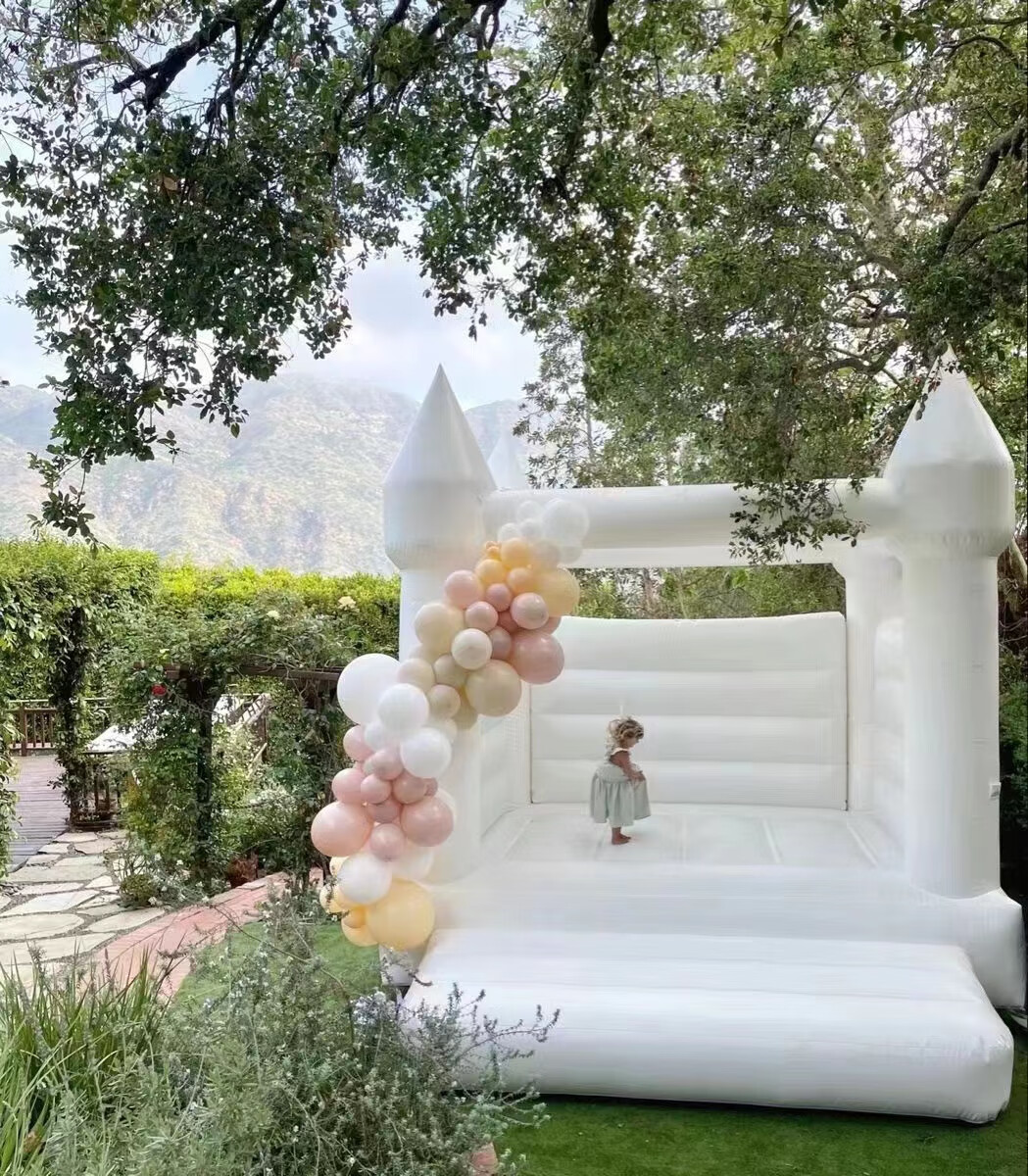 梦不落充气城堡 家用户外白色梦幻婚礼蹦蹦床儿童生日派对跳跳床 款式