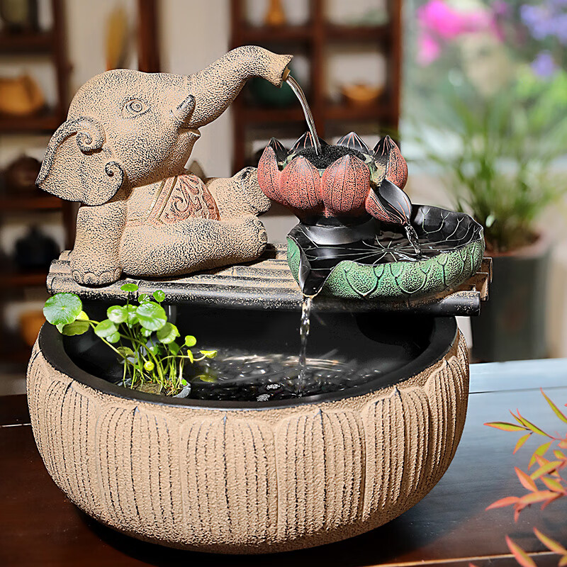 汉韵堂家用客厅流水摆件室内办公室小型喷泉中国风循环水水系景观