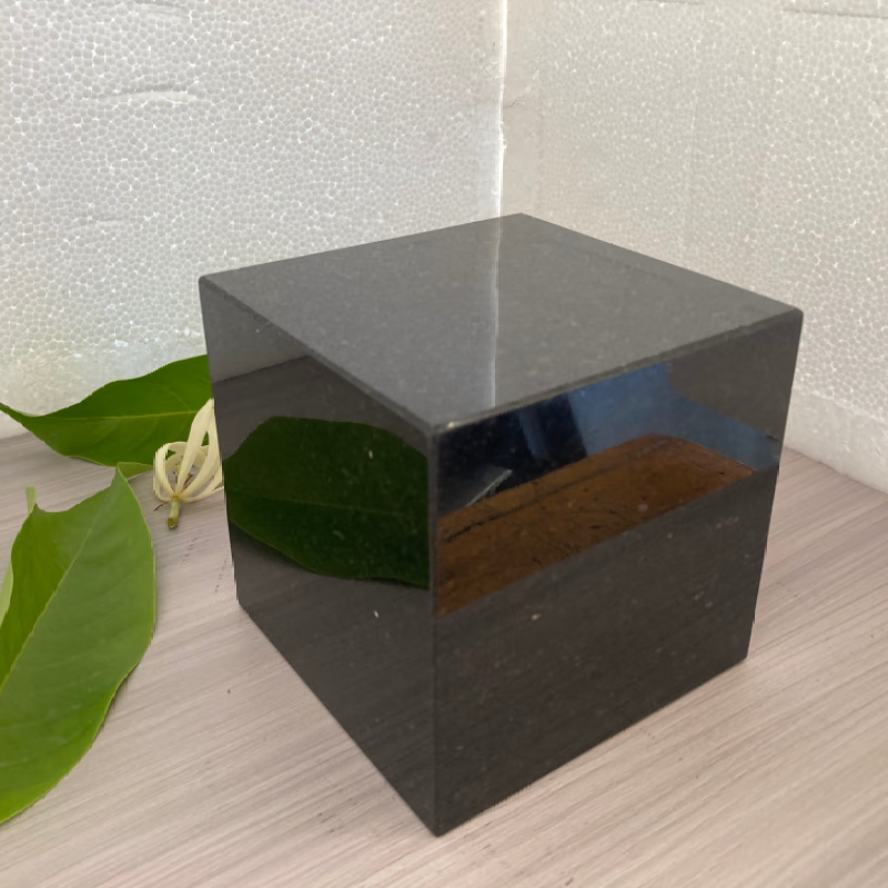 石材大理石方块工艺品雕塑底座展示台 石材底座托盘垫板 垫高石 黑色