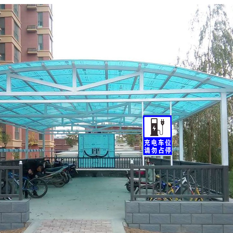 电动车停放处电瓶车停放区标识牌自行车摩托车非机动车辆停车位入口