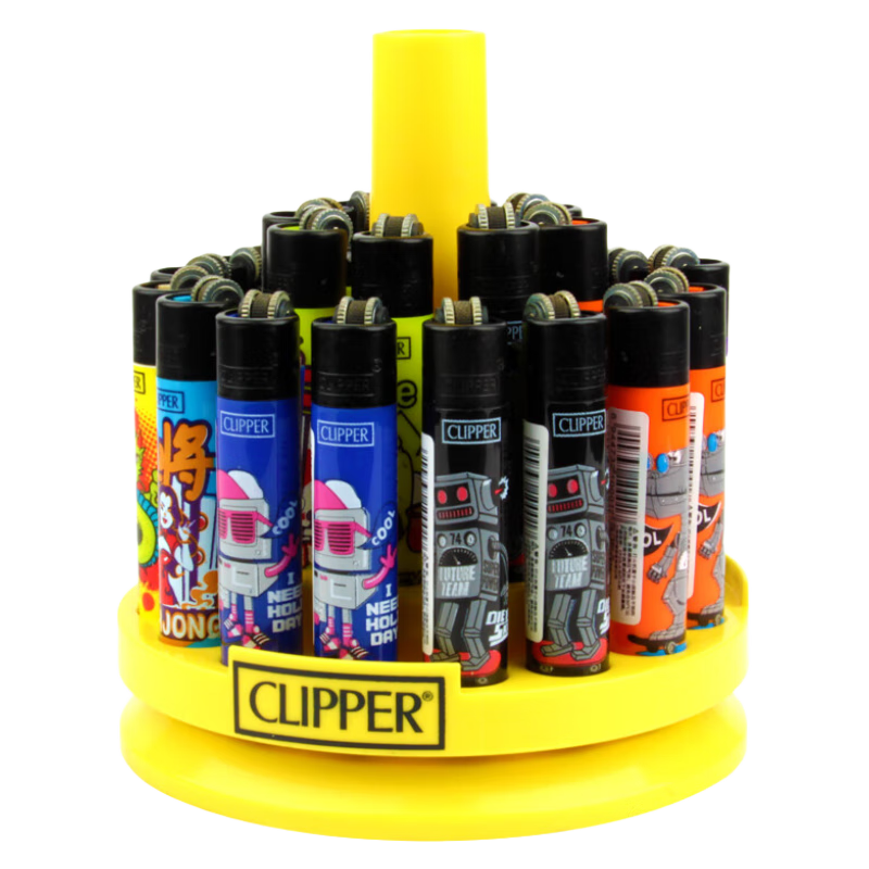 可利福CLIPPER可利福小砂輪明火打火機(jī)充氣換火石防爆耐摔個(gè)性創(chuàng)意火機(jī) 10支打火機(jī)【圖案顏色隨機(jī)】