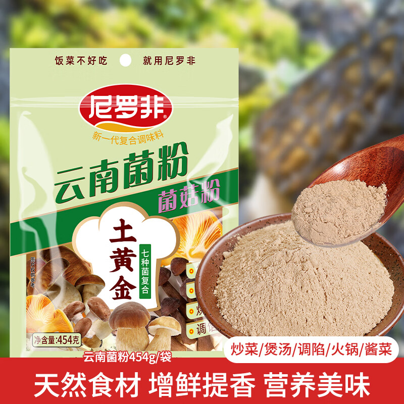 尼罗非菌菇粉454克云南特产熟菌粉代替鸡精味精火锅底调料提香增鲜 菌粉454g（店长推荐）