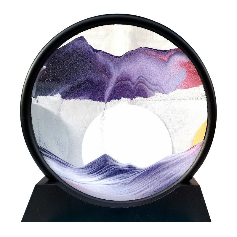 【精选好礼】创意流沙画摆件沙漏液体解压家居装饰品工艺礼品男女生日