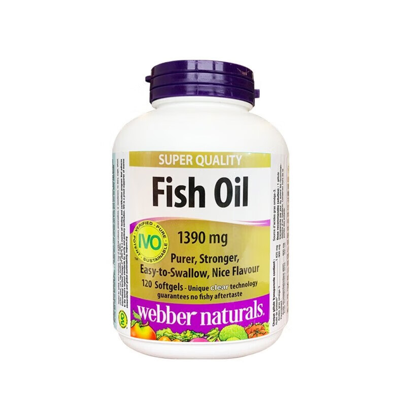伟博天然Webber Naturals Omega-3深海鱼油软胶囊 加拿大原装送礼礼盒 精粹金CO浓缩鱼油 120粒*1瓶