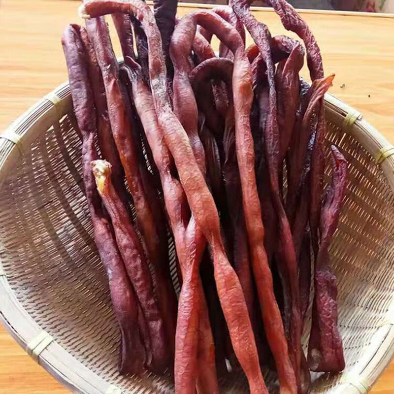 望蓝川猪大肠湖南特产腊肉腊味柴火烟熏腊肠腊猪肠子腊肥肠腊500g 腊