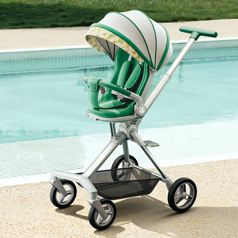 礼意久久(LiYi99)遛娃神器轻便一键折叠溜娃神车婴儿车可坐可躺双向推车0-3岁用宝