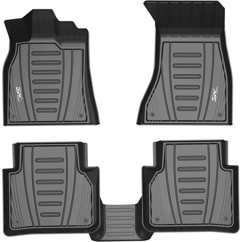 3W ACCESSORY適用奧迪新A4L專車專用TPE汽車腳墊+美尼斯毯墊防護(hù)/17-25款
