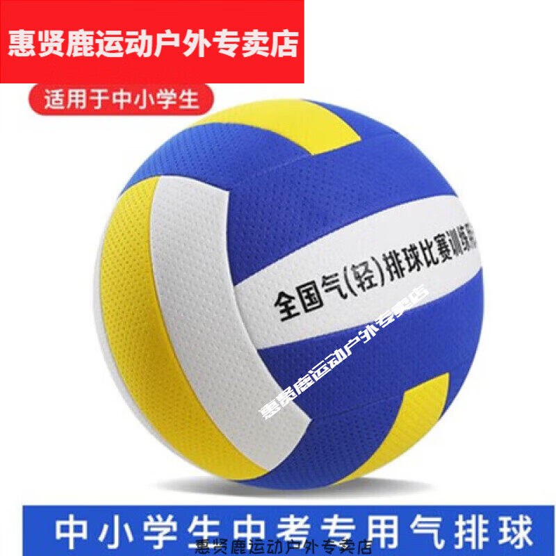 惠贤鹿排球 气排球中小学生大学生老年人软中考软式排球 5号 气排球软