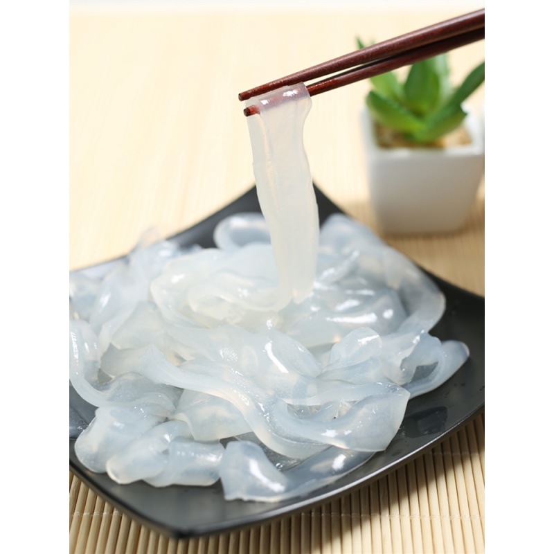 乐佳萱东北大拉皮 即食黄瓜拉皮 鲜凉皮湿粉皮凉拌粉土豆粉水晶10