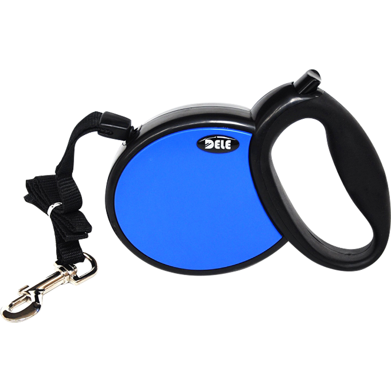 得樂（DELE）L002-L003家用寵物牽引繩牽引器自動(dòng)伸縮器牽狗器狗繩狗鏈子 中國紅 小型犬15KG拉力