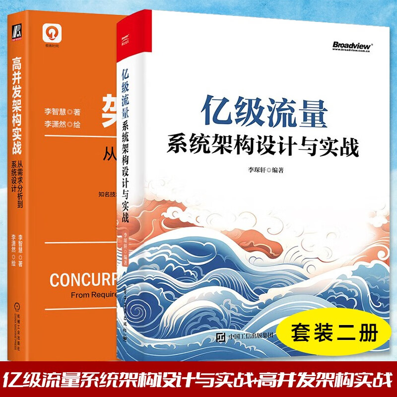 亿级流量系统架构设计与实战+高并发架构实战 套装二册详情图