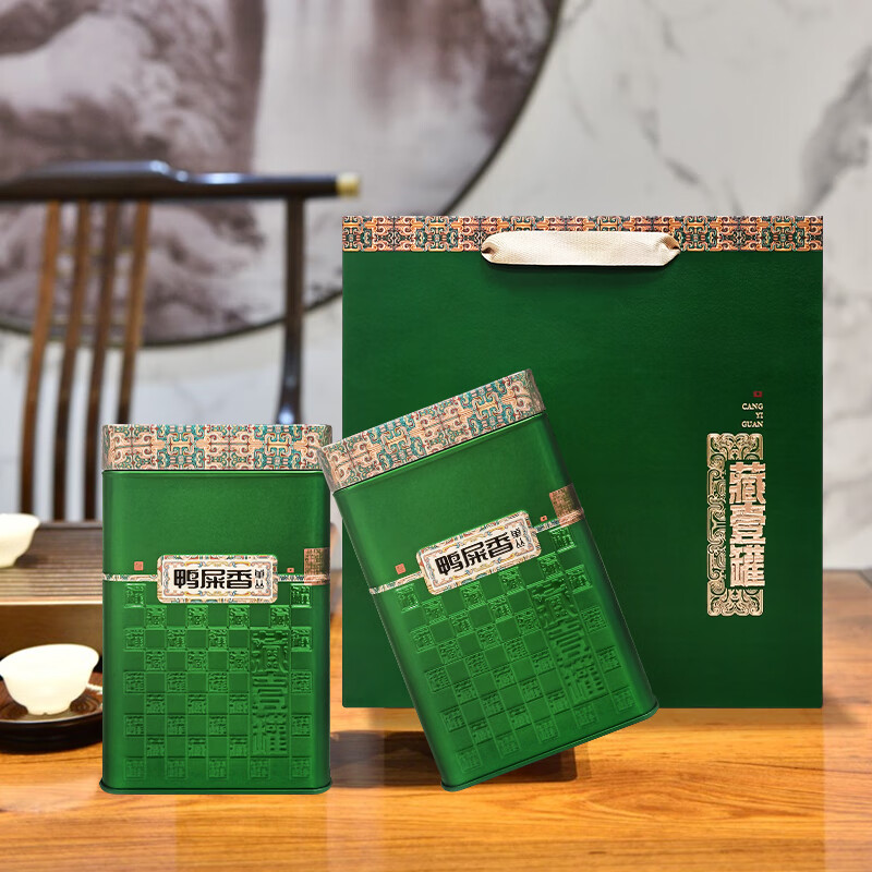 中广德盛凤凰单丛鸭屎香高山乌龙茶2025新茶正宗广东潮州特产单枞茶礼罐装 【自饮送礼】168g*2罐 送礼袋