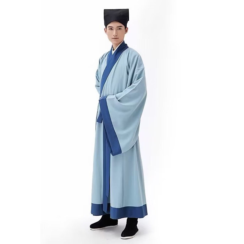 阁系古代汉服成人男款宋朝秀才书生服装诗人苏东坡苏轼衣服孔子国学服