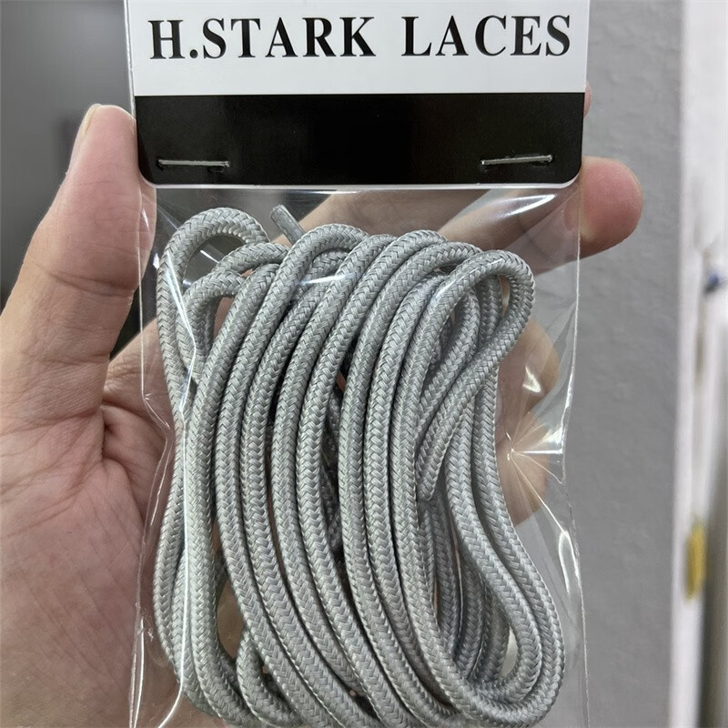 澳颜莱适配于耐克air max97 98头鞋带270运动鞋带金银圆形男女 银色