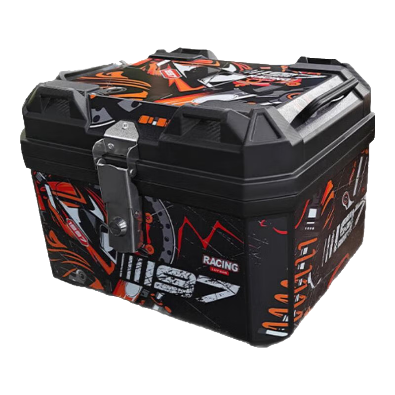 綠源S90/S90T電動(dòng)摩托車(chē)電瓶車(chē)原裝護(hù)杠專(zhuān)用保險(xiǎn)杠尾箱擋風(fēng)板配件大全 45L賽車(chē)手尾箱+內(nèi)襯+ZS90支架