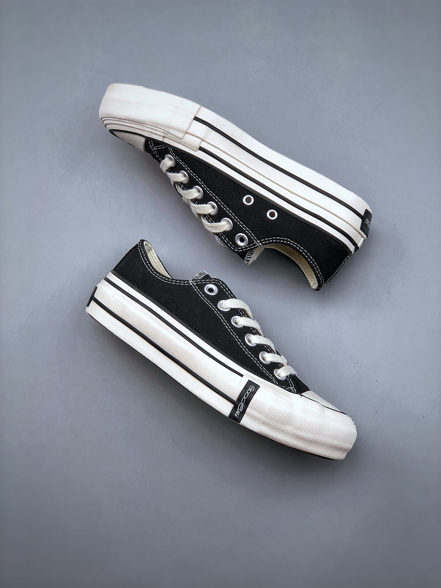 澳颜莱白敬亭goodbai鞋帆布鞋男女鞋低帮厚底休闲复古时尚百搭运动鞋