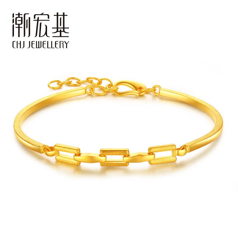 潮宏基 CHJ JEWELLERY 缔结 足金黄金手镯女款 计价 SDG30000652 约8.15g怎么样,好用不?