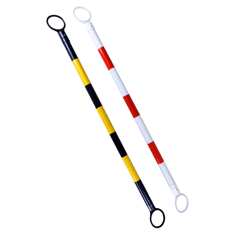 鸣固 路锥连接杆伸缩杆pvc警示杆交通设施雪糕桶筒反光警示杆2米加长