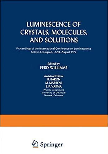 预订 luminescence of crystals, molecules, and solutions