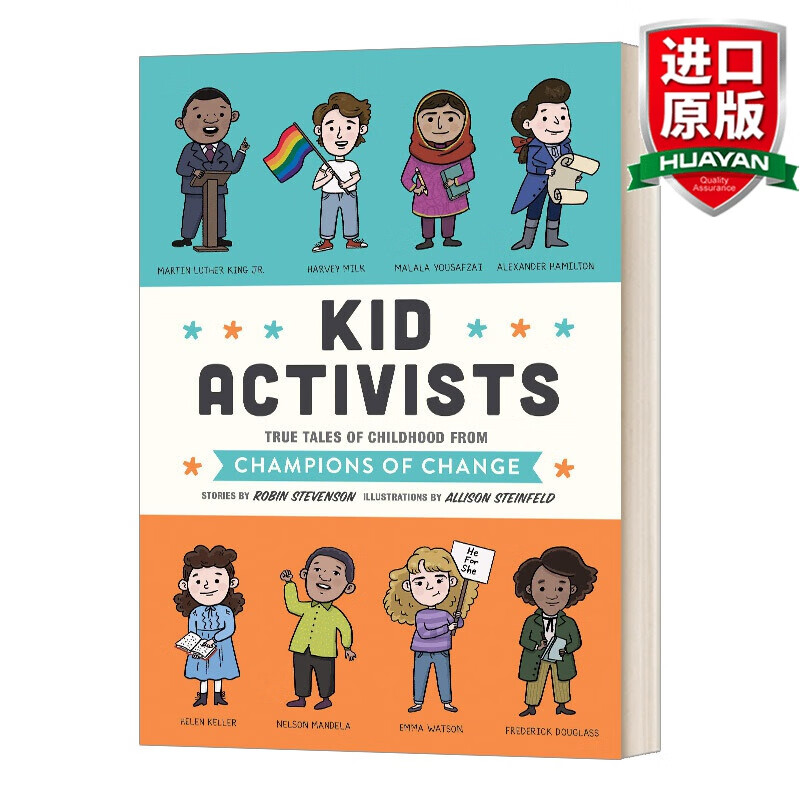 kid activists 英文原版 活动家童年趣事事 蓝思值960l 马丁路德金