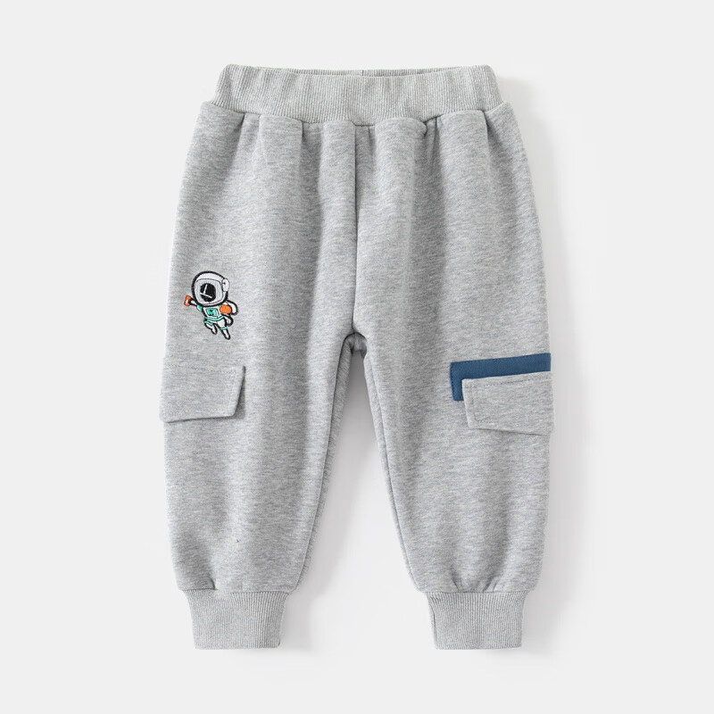 男童休闲裤儿童裤子秋装中大童童装字母闪粉印花针织长裤