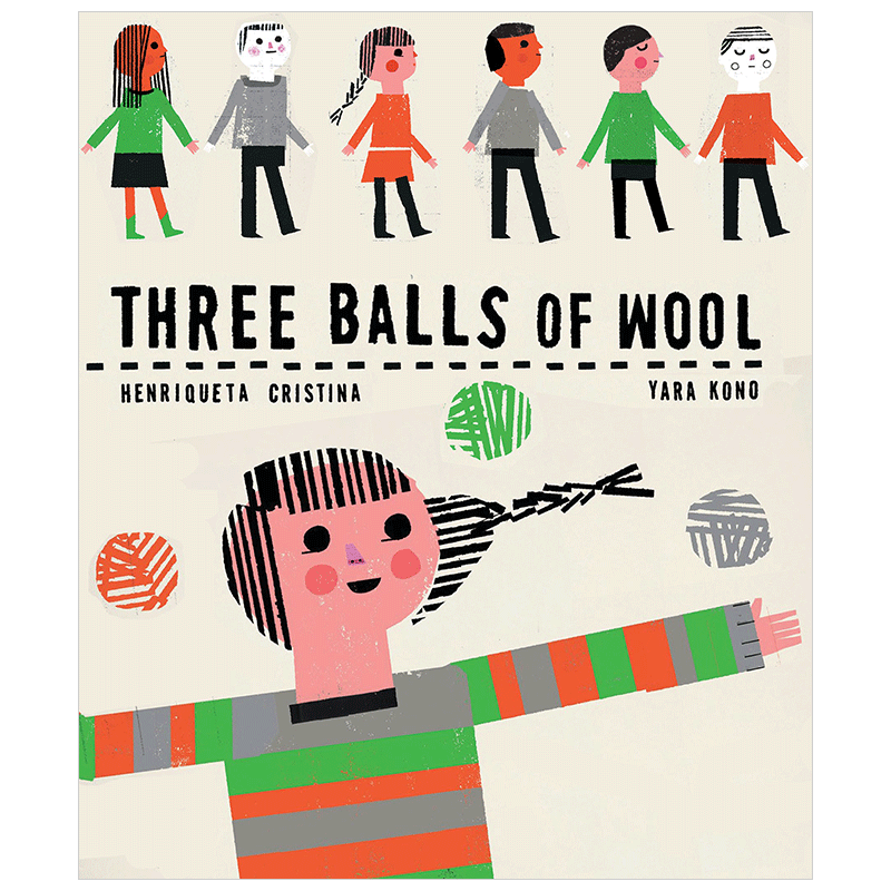 【现货】three balls of wool 三团羊毛 英文原版儿童绘本 3-6岁善本
