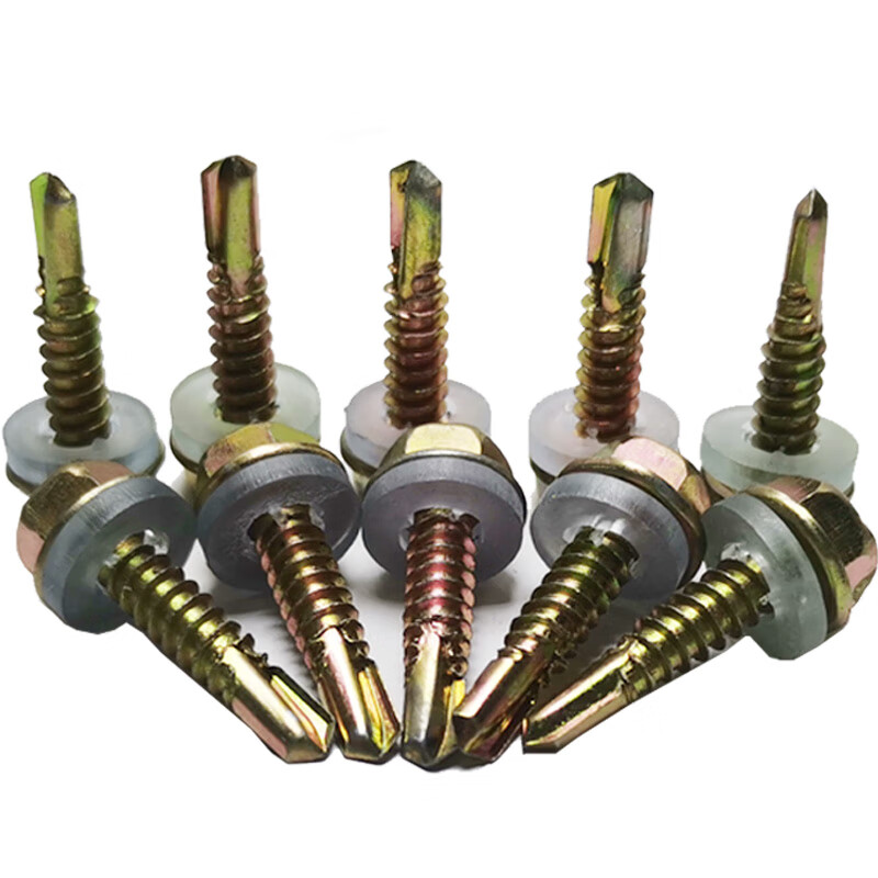 典南外六角钻尾自攻螺丝钉法兰自钻镀锌彩钢瓦钉子套头燕尾钻尾丝螺钉