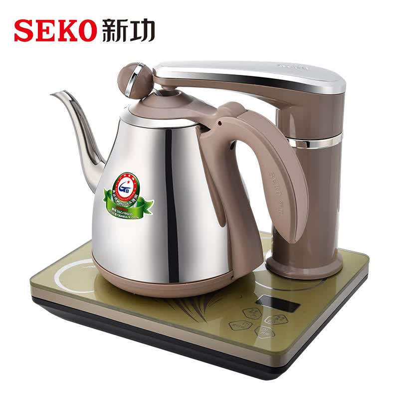 新功(seko)电热水壶 玻璃 智能全自动上水电茶炉 烧水壶 n61 1l电水壶