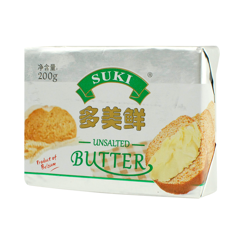 多美鲜（SUKI）阿根廷进口 天然动脂黄油 原味200g 冷藏 烘焙 煎牛排 面包 饼干