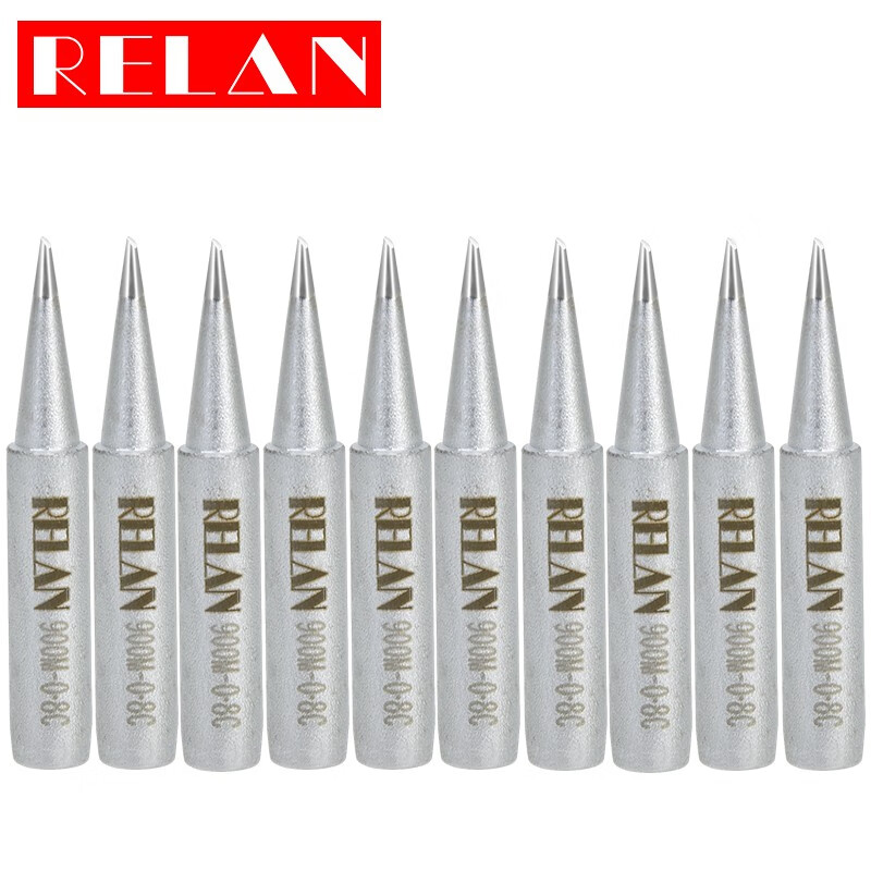relan10支装电烙铁头900m-k咀刀头圆头马蹄头 936 937 898d通用烙铁头