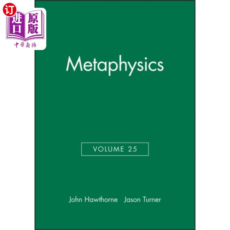 海外直订Metaphysics, Volume 25 《形而上学》，第25卷