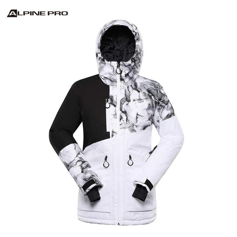 阿尔派妮户外防水登山套装冬季加厚防寒机能服单双板滑雪服女士 白色 160