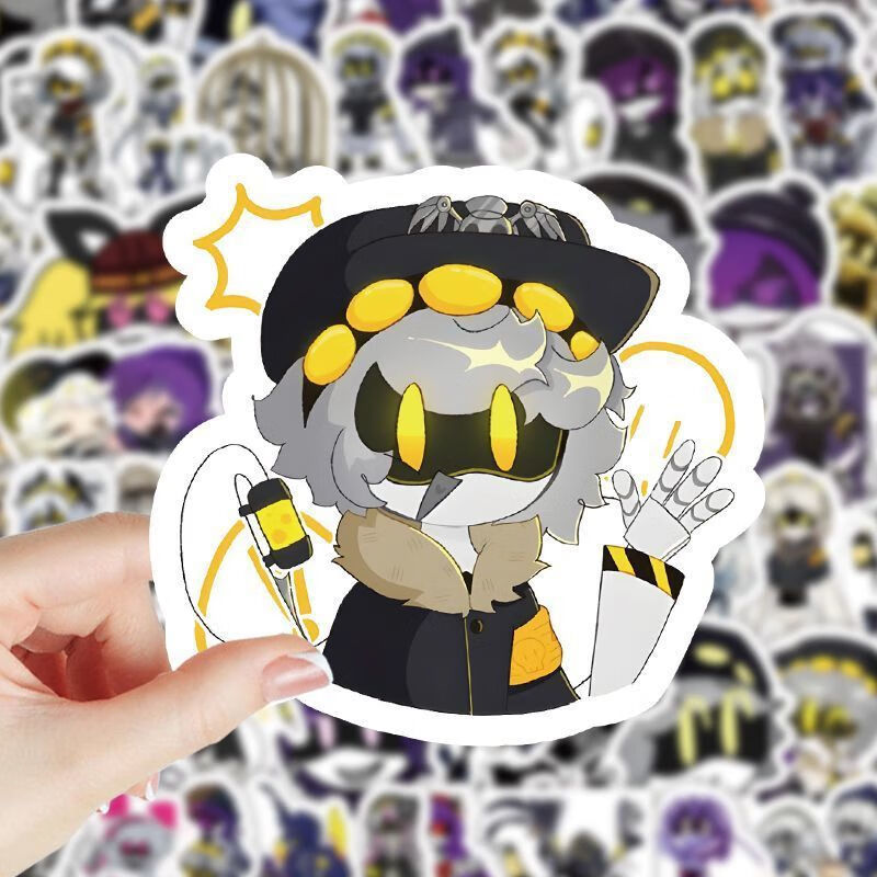 神兽王国无机杀手周边贴纸100张卡通动画创意行李箱笔记本装饰贴画自粘 100张【不重复】加一个盒子