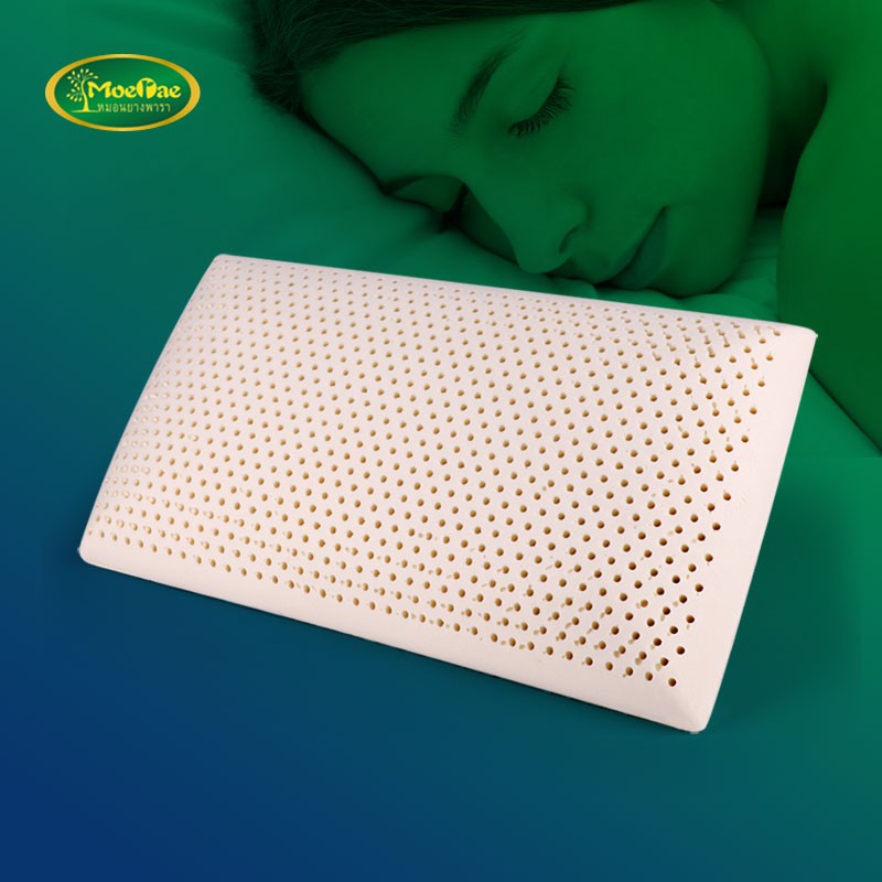 莫伊莱(moerae)泰国天然乳胶枕头 大号加长面包枕橡胶枕芯 与74x48