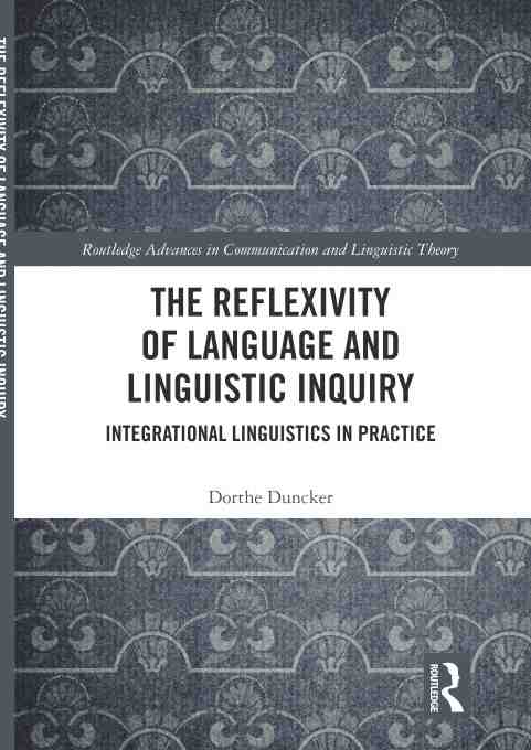 预售 按需印刷 the reflexivity of language and linguistic inquiry