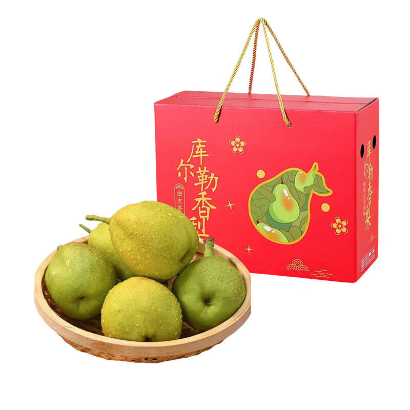 青尊园新疆库尔勒香梨香妃梨礼盒母梨梨子整箱脆甜多汁新鲜脆甜水果 2