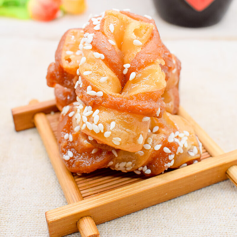 虎钢馋山东特产蜜刀环蜜食果子蜜翻麻花套环传统糕点纯手工点心散装2