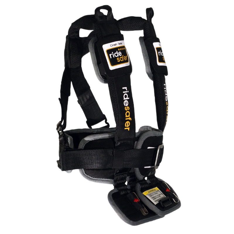 艾适（RideSafer）进口美国安全座椅GEN5儿童穿戴式便携式简易可折叠增高垫3-12岁 炫酷黑（大号）【身高114-145cm】
