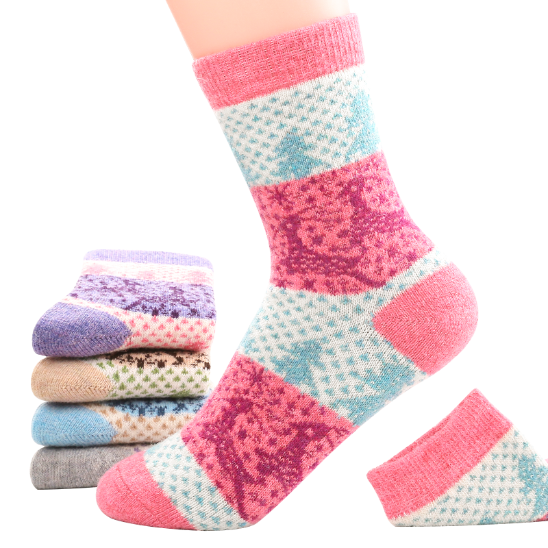 浪莎羊毛袜女秋冬柔软加厚舒适女袜价格走势稳定，还能保暖